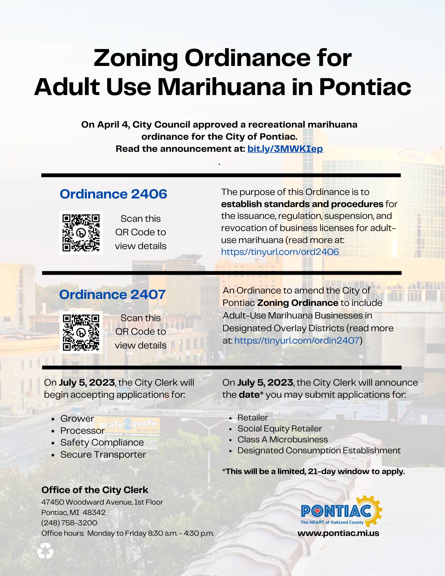 Marihuana Ordinances 2406 and 2407 - Copy